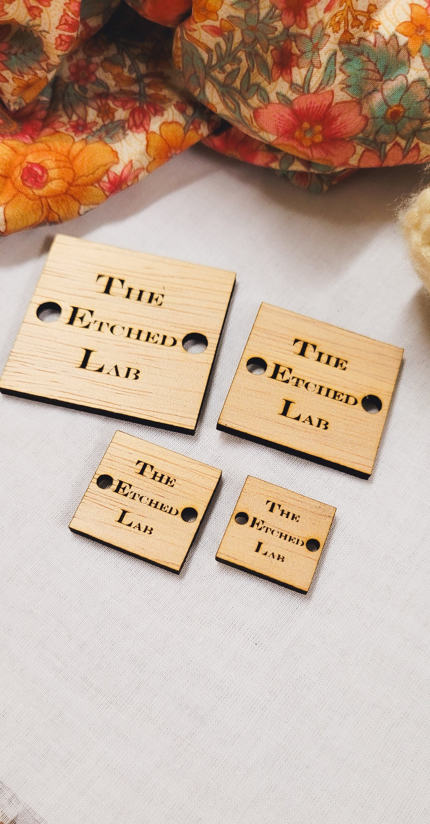 Square Wooden Tags