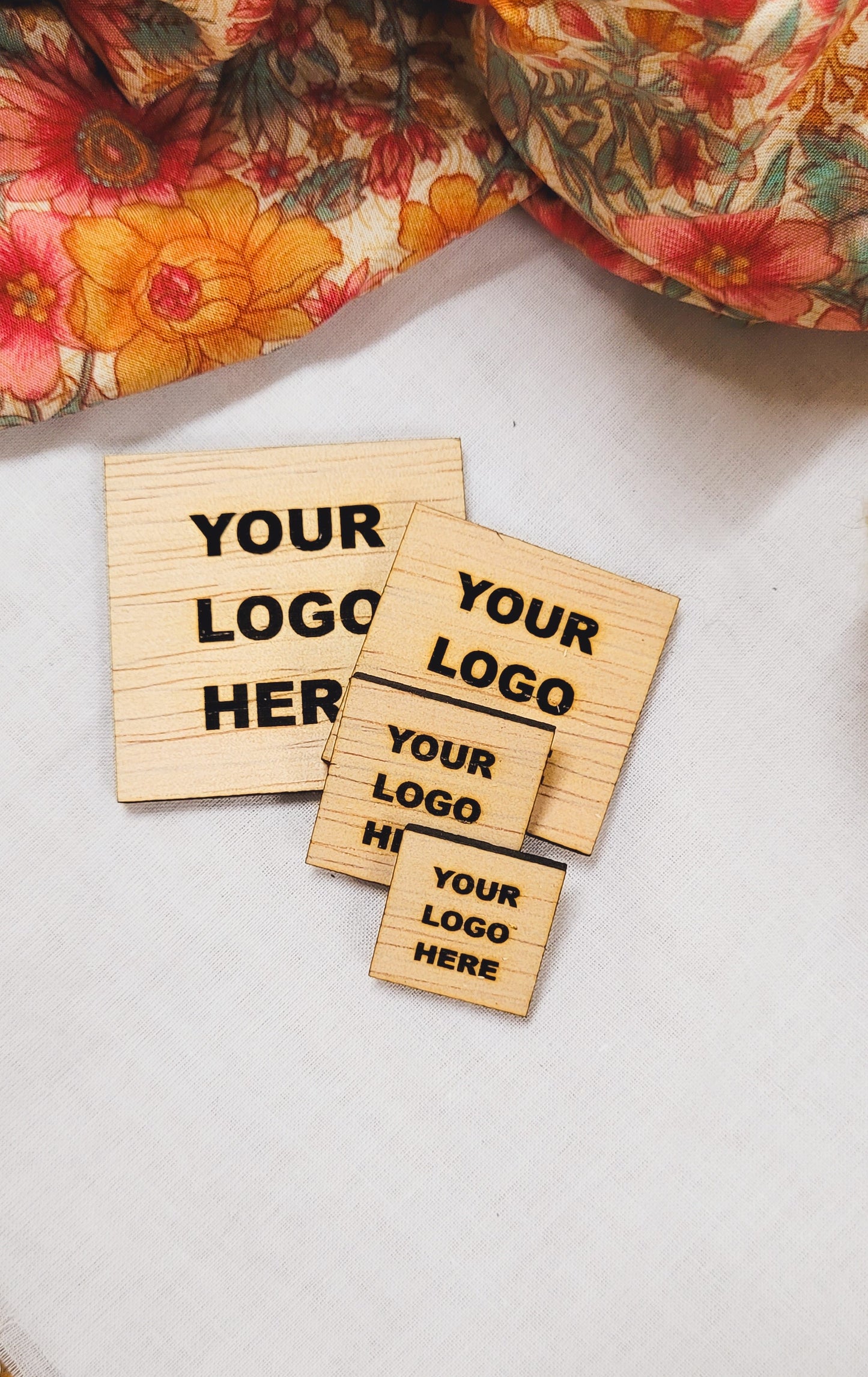 Square Wooden Tags